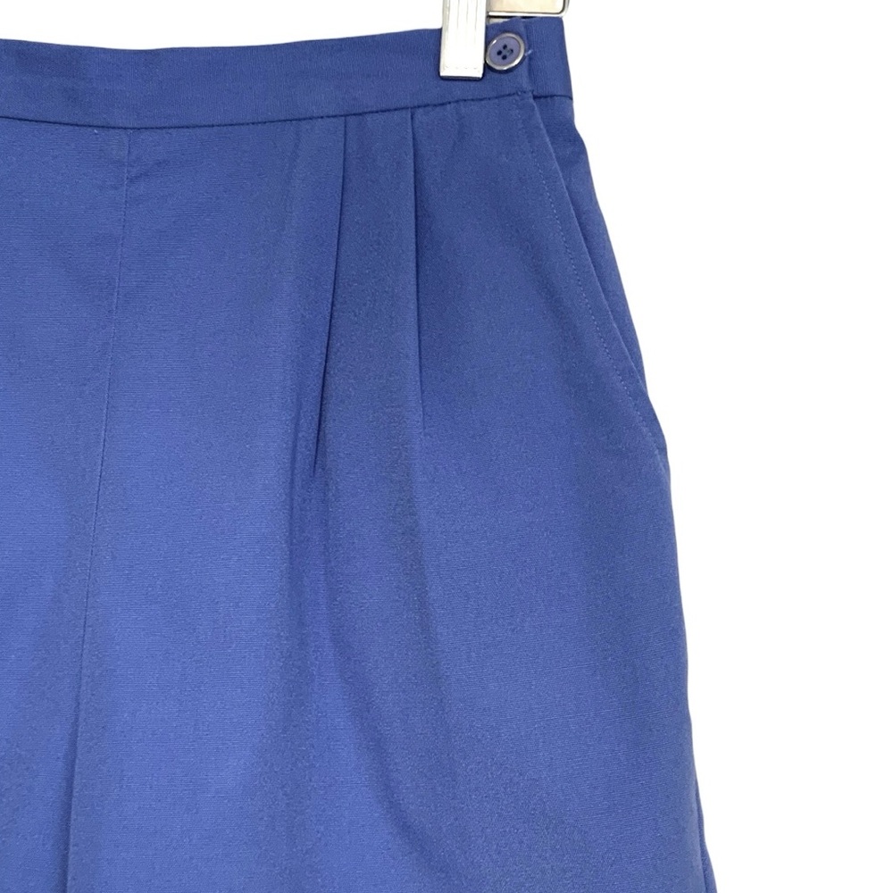 Vintage 80’s Mr. Toni Sportswear High Rise Pleated Shorts In Periwinkle Blue - Picture 3 of 14